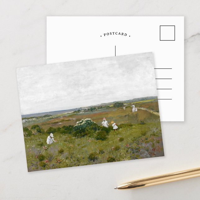 Cartão Postal Flores à Beira-Mar | William Merritt Chase (Criador carregado)