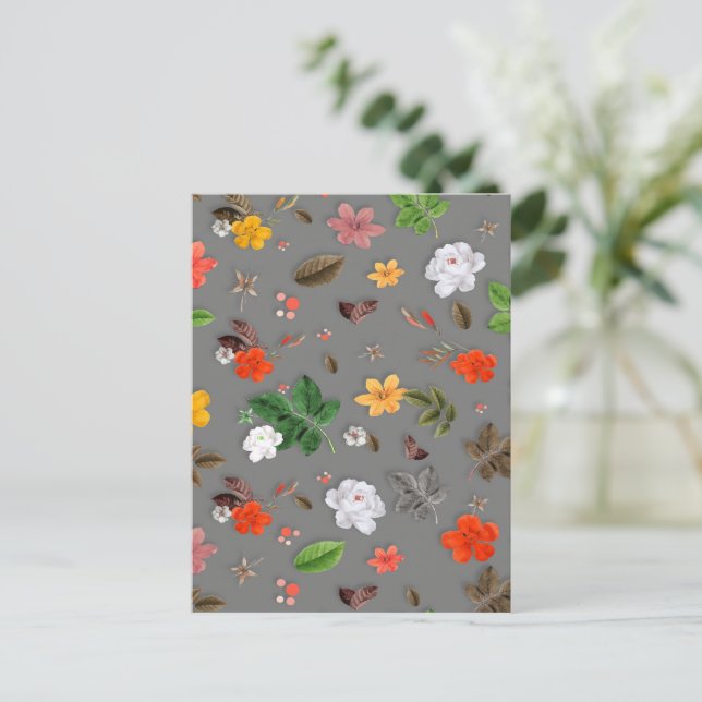 Cartão Postal Flores Amarelas e Rosas Brancas 16 (Em pé/Frente)