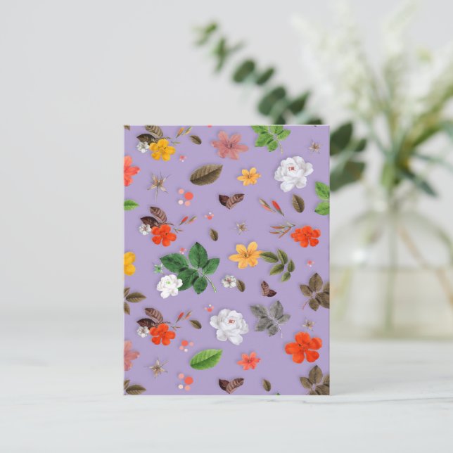 Cartão Postal Flores Amarelas e Rosas Brancas 21 (Em pé/Frente)