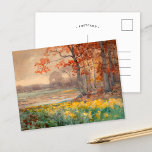 Cartão Postal Flores Amarelas no Dia da Cinza | Julian Onderdonk<br><div class="desc">Flores Amarelas no Dia da Cinza (1911), de Julian Onderdonk, é uma pintura paisagística cativante que contrasta a vibração das flores silvestres ouros com os tons sujos de um céu nublado e ensopado. A escova suave e a composição equilibrada criam uma cena tranquila, mas emotiva, mostrando o profundo apreço de...</div>