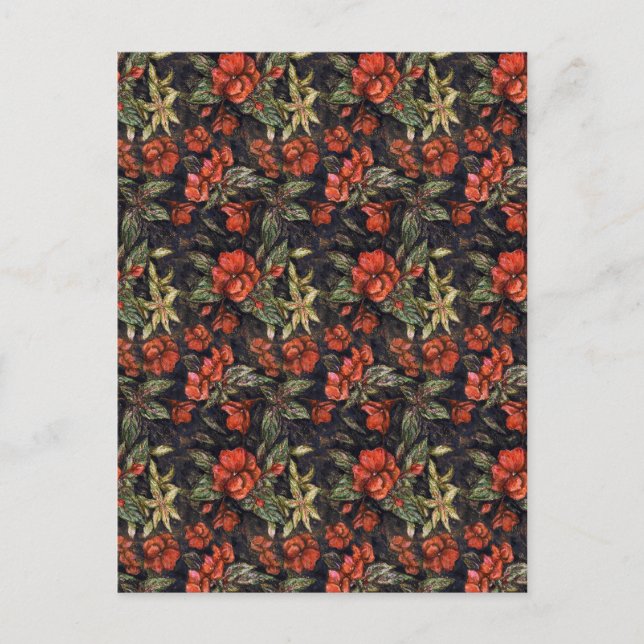 Cartão Postal Flores Antigas de Alexandra Cook aka Linandara (Frente)