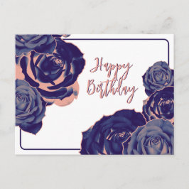 Cartão Postal Flores Antigo