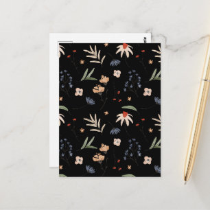 Cartão Postal Flores aquáticas simples 1