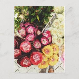 Cartão Postal Flores arco-íris de Copenhaga