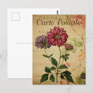 Cartão Postal Flores bonito