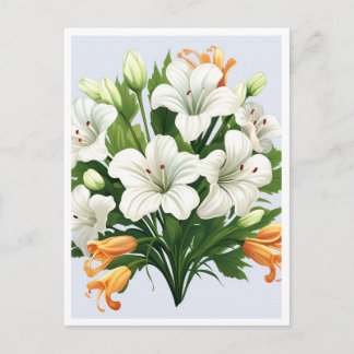 CARTÃO POSTAL FLORES BRANCAS #2
