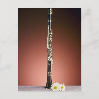 Cartão Postal flores brancas Clarinet
