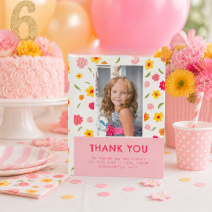 Cartão Postal Flores Coloridas Lindas Aniversário Meninas Foto