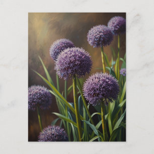 Cartão Postal Flores de Allium