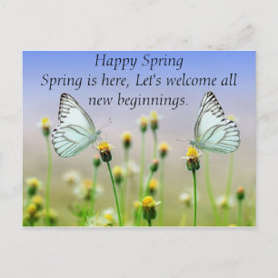 Cartão Postal Flores de Borboletas