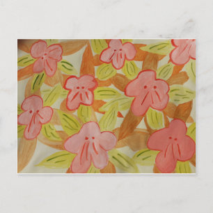 Cartão Postal Flores de Cores de Queda