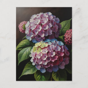 Cartão Postal Flores de hortênsia