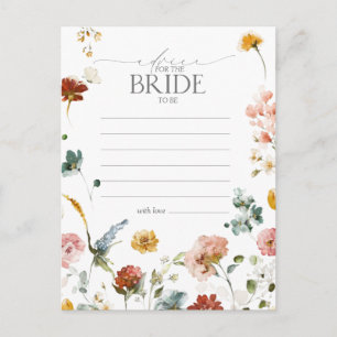 Cartão Postal Flores De Jardim Elegantes Aconselham À Noiva