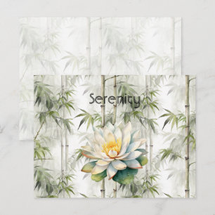 Cartão Postal Flores de Lótus Serenidade