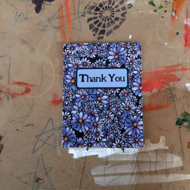 Cartão Postal Flores de Margarida Roxa                         (Criador carregado)