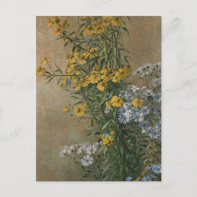 Cartão Postal Flores de Outono | Gunnar Gunnarsson Wennerberg (Frente)