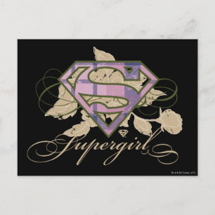 Cartão Postal Flores de Supergirl