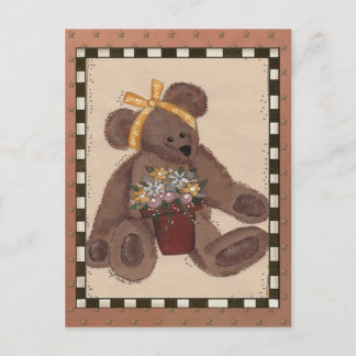 Cartão Postal Flores de Urso de Teddy