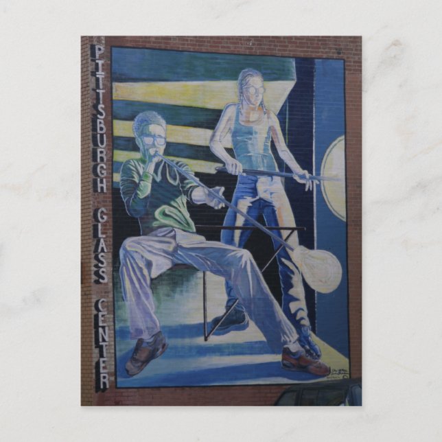 Cartão Postal Flores de vidro em Pittsburgh (Frente)