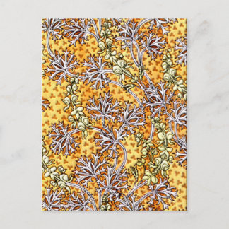 Cartão Postal Flores Deco Nouveau e rendas
