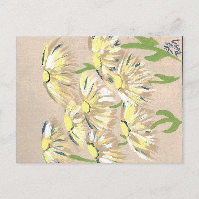 Cartão Postal flores desbotadas (Frente)