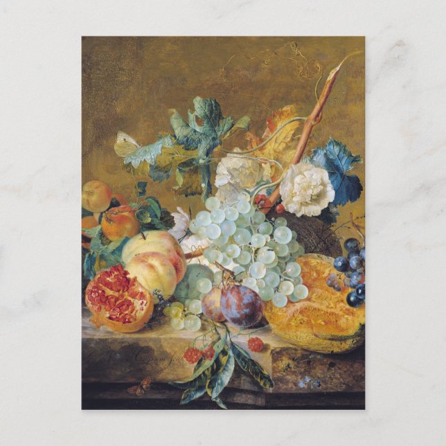 Cartão Postal Flores e Frutas (Frente)