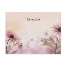Flores em Aquarela Modernas e Simpáticas