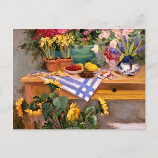 Cartão Postal Flores frescas I (Frente)