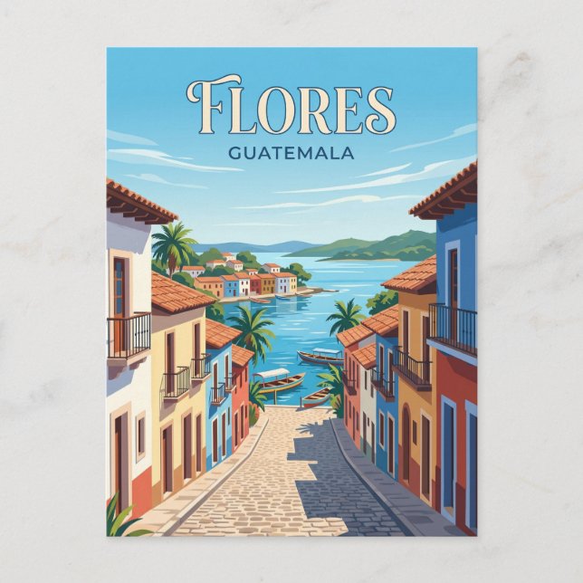 Cartão Postal Flores Guatemala (Frente)