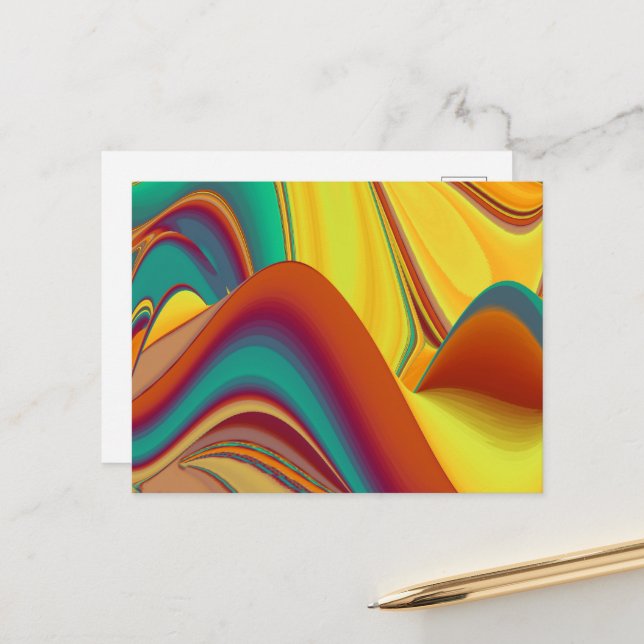 Cartão Postal Flores Mágicas de Primavera Verão Outono (Frente/Verso In Situ)