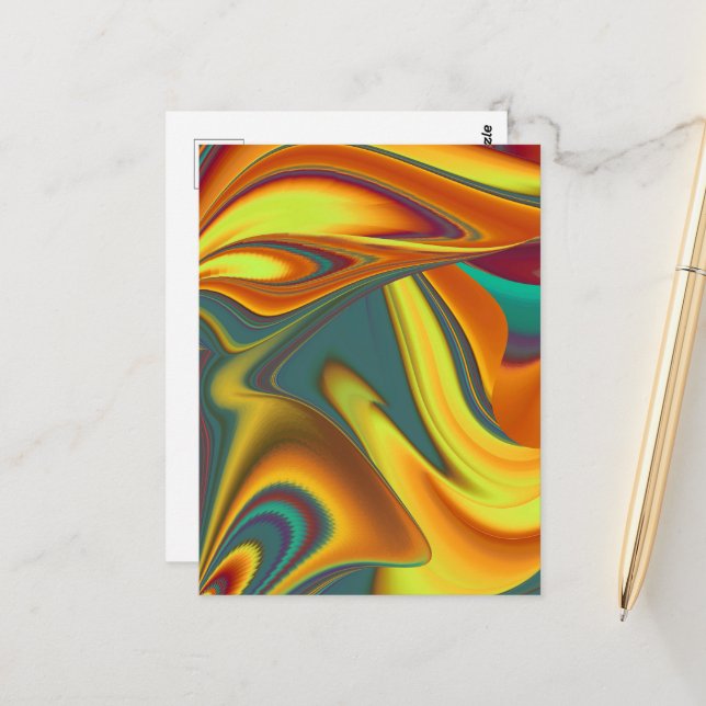 Cartão Postal Flores Mágicas de Primavera Verão Outono (Frente/Verso In Situ)