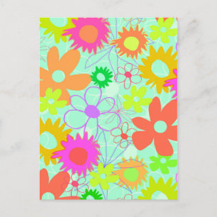 Cartão Postal Flores misturadas