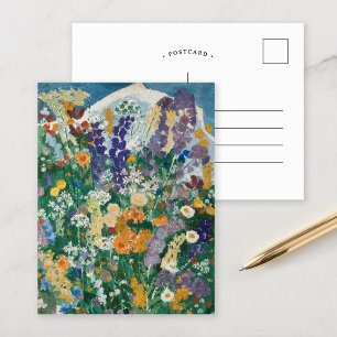 Cartão Postal Flores na Montanha August Babberger