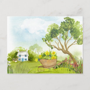 Cartão Postal Flores na Paisagem da Barreira das Rodas