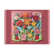 Flores no Jardim | Arte em papel