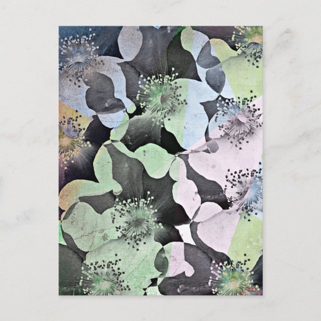 Cartão Postal Flores Românticas (Frente)