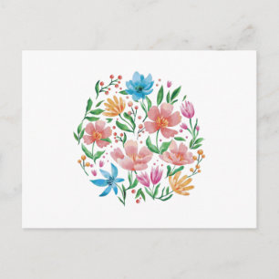Cartão Postal Flores selvagens
