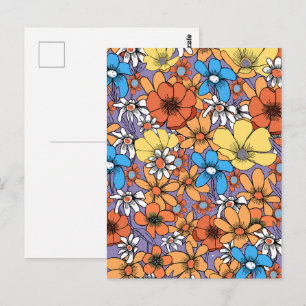 Cartão Postal Flores silvestres