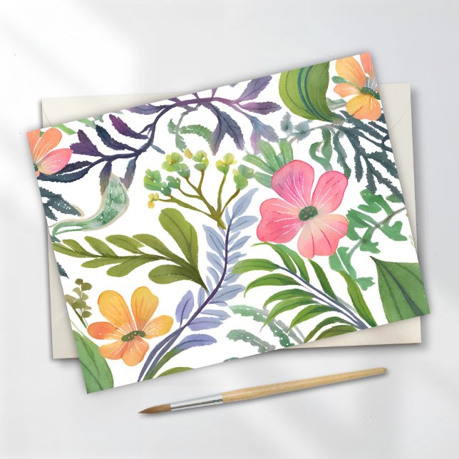Cartão Postal Flores Silvestres de Primavera | Campos de Flores (Criador carregado)