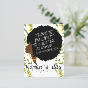Cartão Postal Flores silvestres personalizadas a partir da citaç