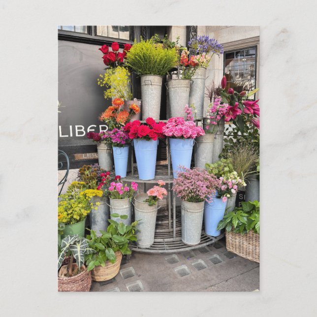 Cartão Postal Flores, Soho, Cartão-postal britânico de Londres (Frente)