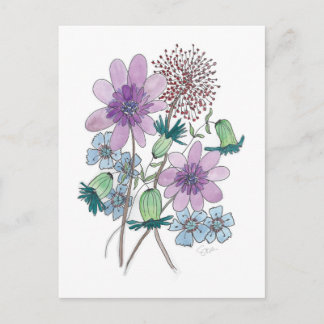 Cartão Postal Flores Também!