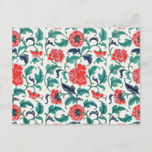 Cartão Postal Flores vermelhas
