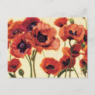 Cartão Postal Flores Vermelhas