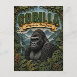 Cartão Postal Floresta Chuvosa da Montanha do Gorila POPCUT