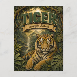 Cartão Postal Floresta da Selva do Tigre POPCUT
