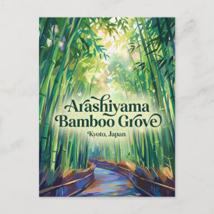 Cartão Postal Floresta de Bambu Arashiyama Japão