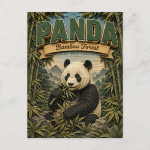 Cartão Postal Floresta de Bambu do Panda POPCUT