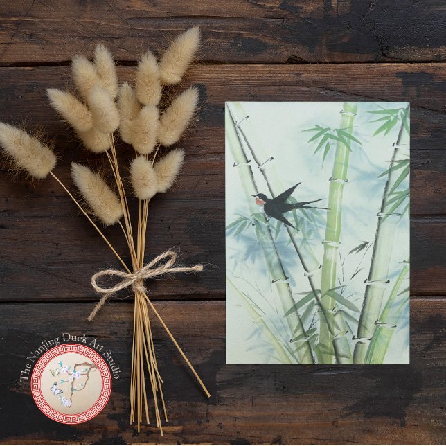 Cartão Postal Floresta de Bambu - verde (Criador carregado)