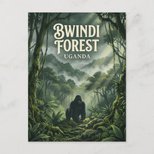 Cartão Postal Floresta de Bwindi, Kanungu, Ocidental